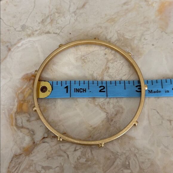 Lia Sophia Bangles Set - 5 Brushed Gold-tone & Crystals Bracelets - Picture 10 of 10